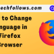 Change Language in Firefox