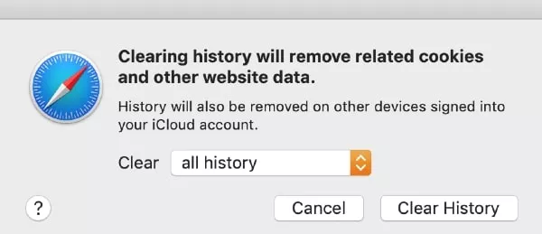 Delete Safari Browsing History