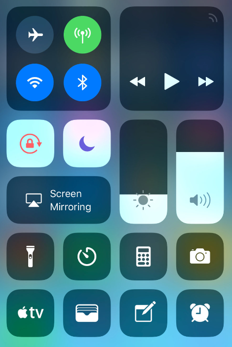 Tap the option Screen Mirroring 