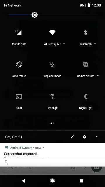 Click Cast on the Notification panel