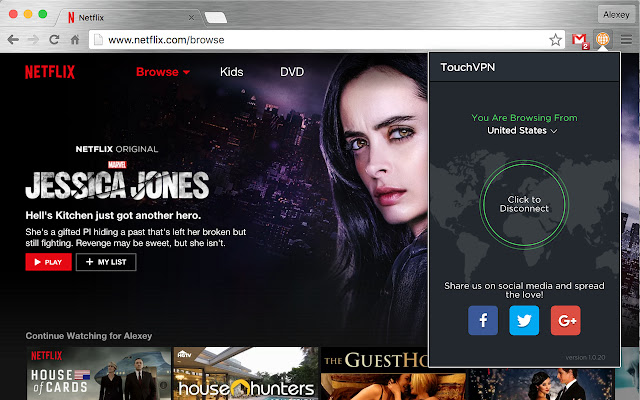 Touch VPN for Chrome