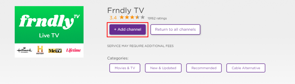 How to Add   Watch Frndly TV on Roku - 96