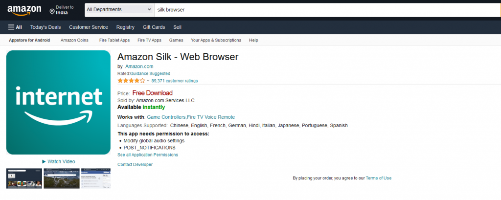 How to Download Silk Browser on Firestick - 86