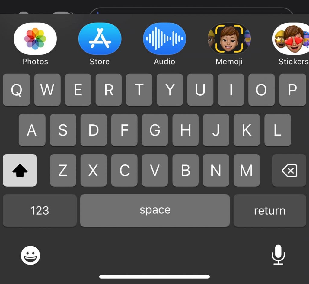 Select App Store logo from App Drawer to add Gomoku on iMessage