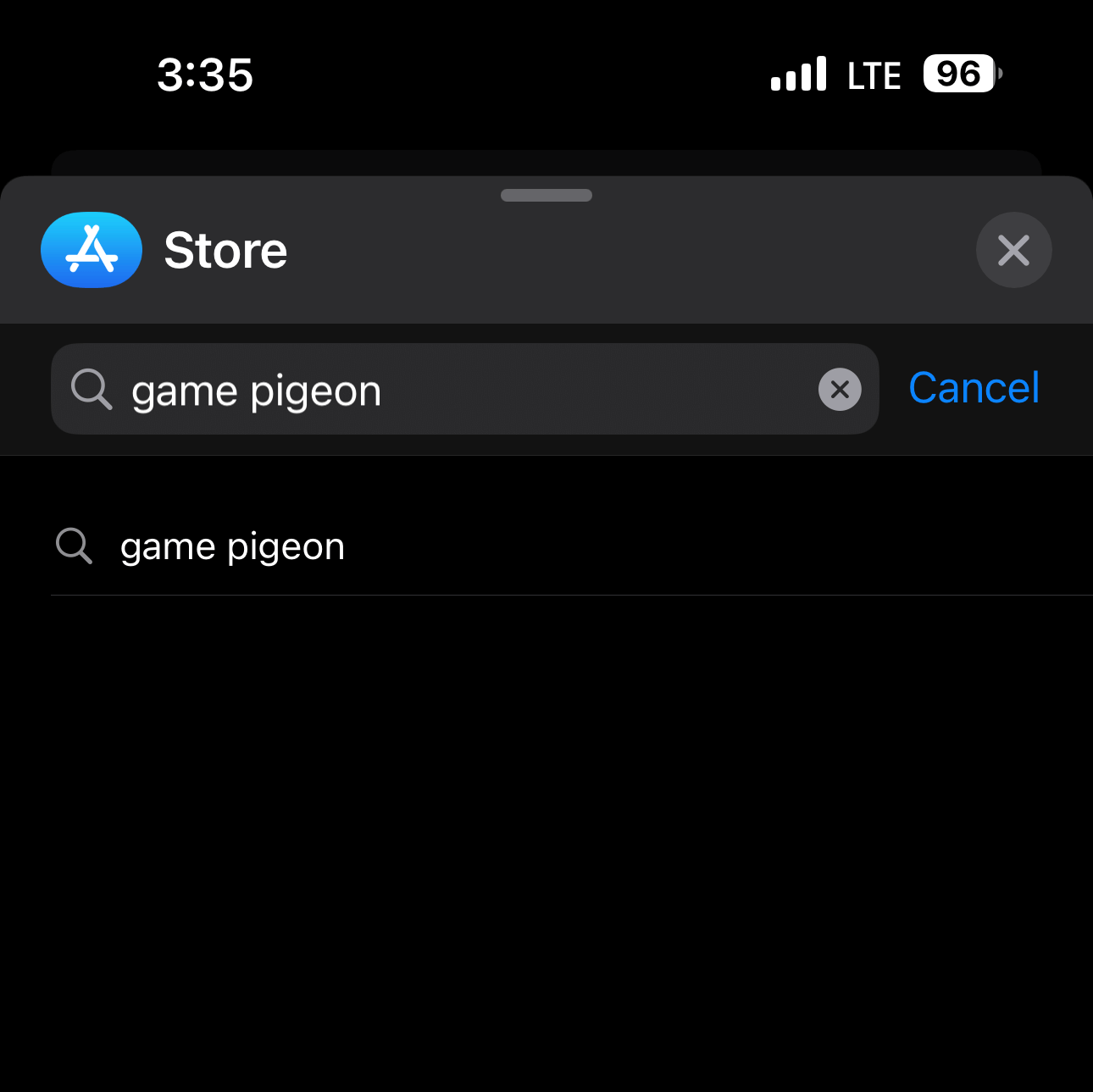 Enter Game Pigeon to find the app 