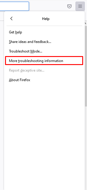 Select the option More troubleshooting information