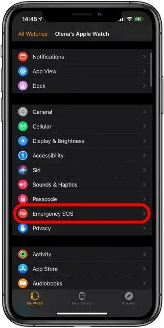 How to Turn Off Emergency SOS on Apple Watch