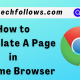 How to translate a page in Chrome