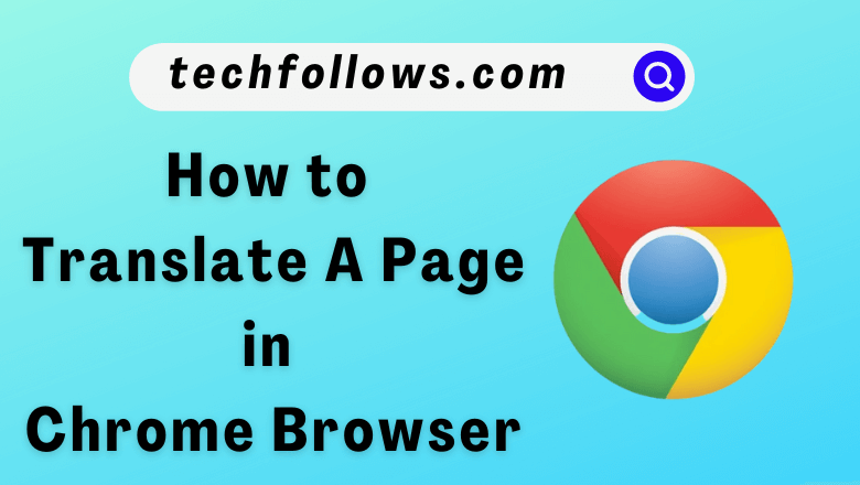 How to translate a page in Chrome