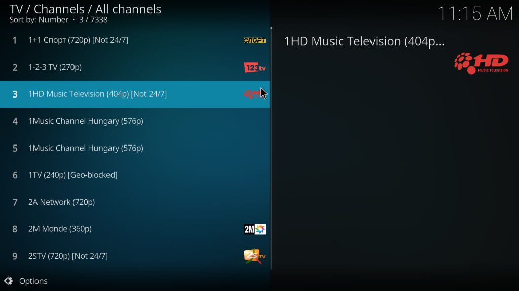 Stream your IPTV content on Kodi