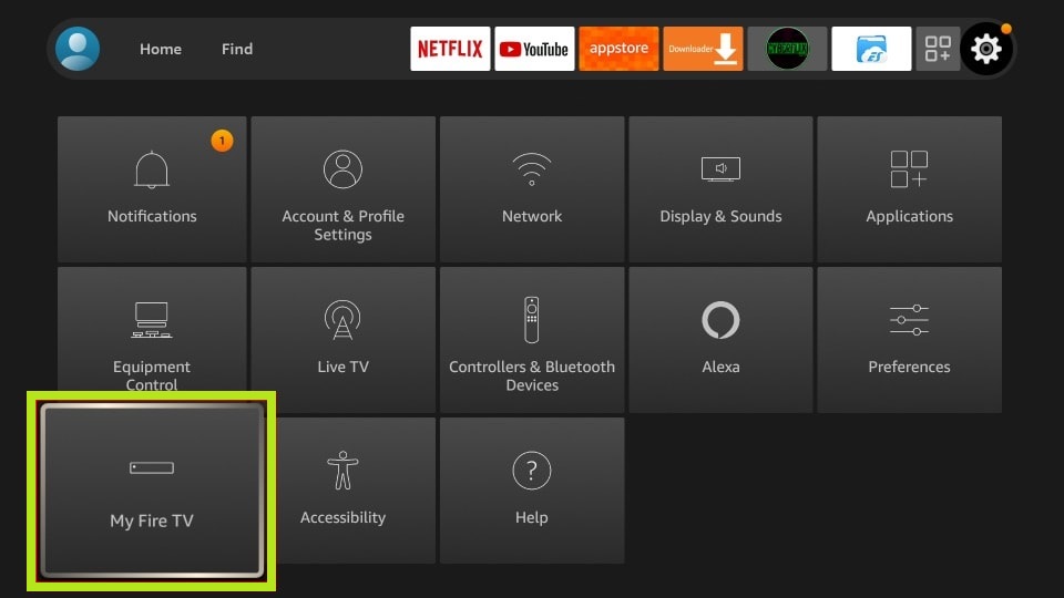 Tap My Fire TV 