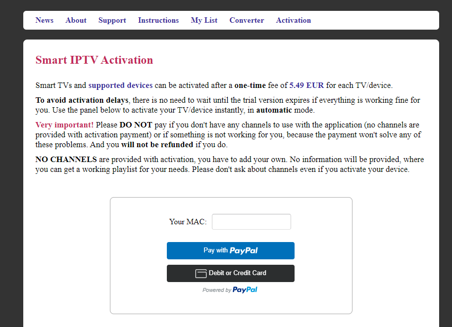 Get a Smart IPTV subscription 