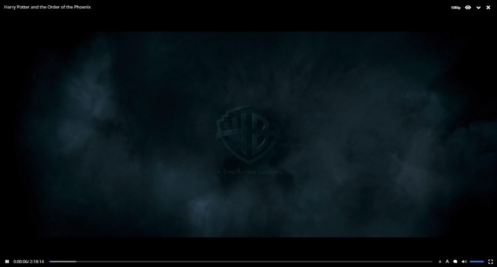 Popcorn Time playback screen