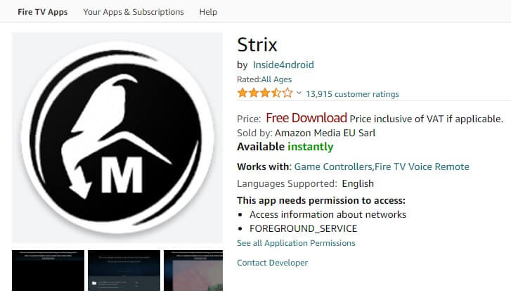 Search for Strix on Amazon