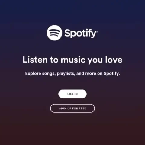 Log in to Spotify