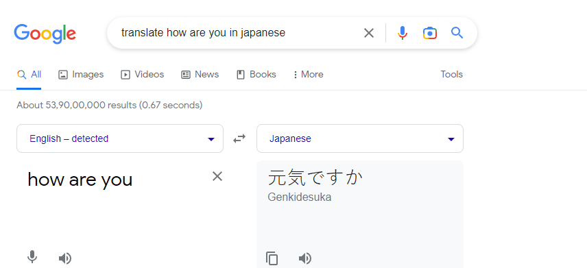 Translate a word or sentence in Chrome