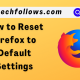 reset firefox
