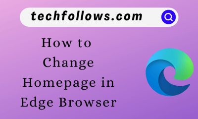 Change Homepage in Edge Browser