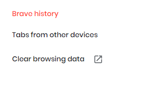 select clear browsing data