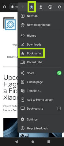 Steps to Delete Bookmarks in FireFox [Android]