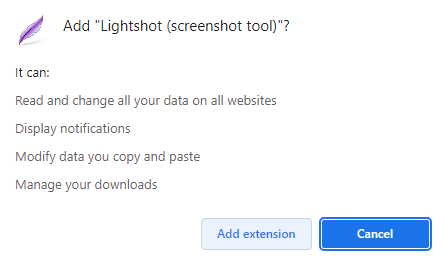 Lightshot Add extension
