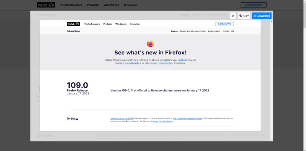 Download Firefox screenshot on PC