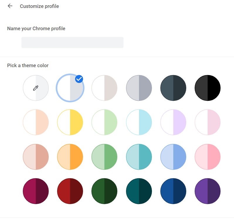 Changing the color on Chrome browser