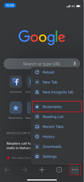 Select Bookmarks
