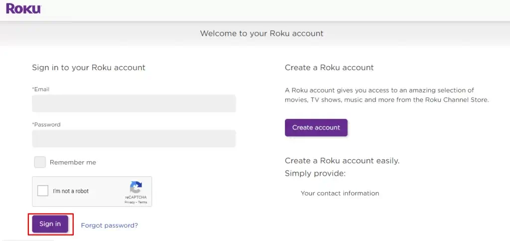 Sign in to your Roku account to find your Roku PIN