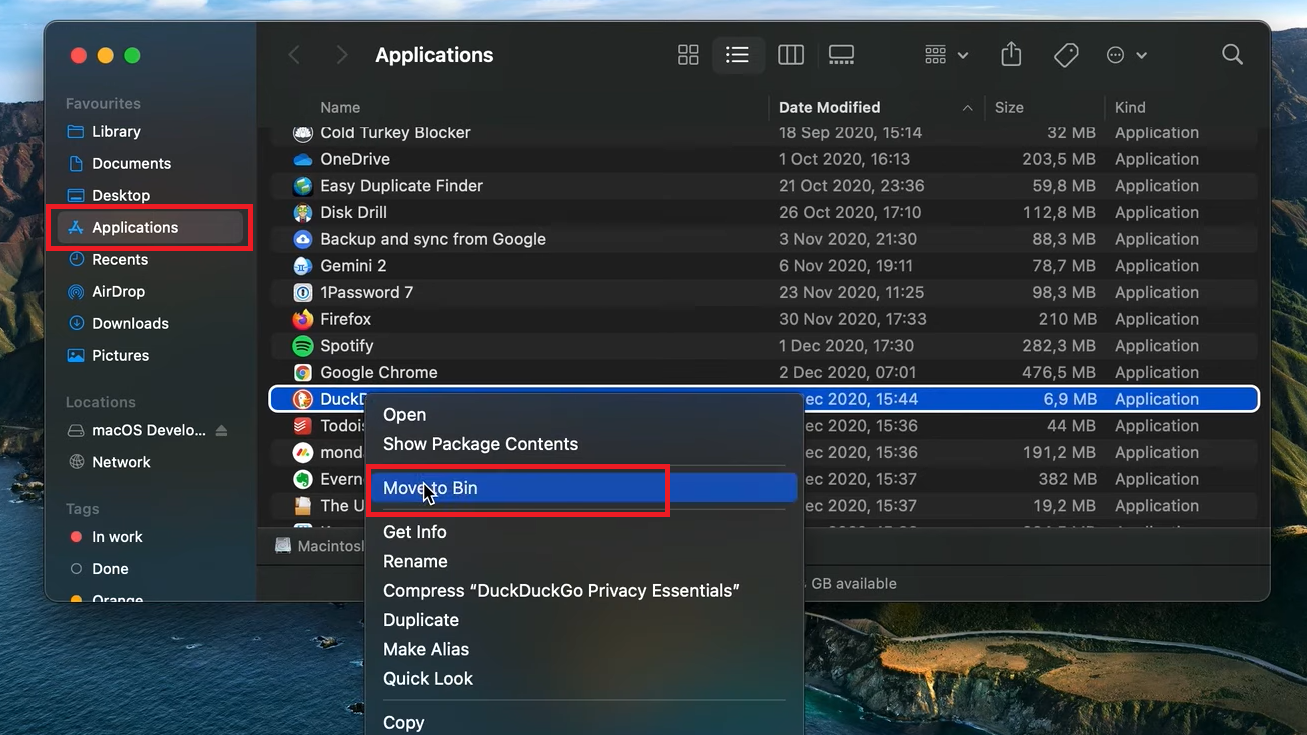 Remove the apps related to Search Marquis from your Mac