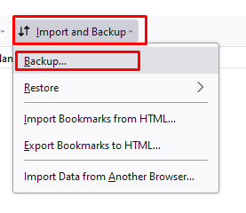 Select Backup