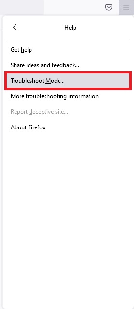 How to Start Firefox in Safe Mode -Troubleshoot Mode