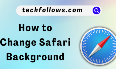 How to change Safari background