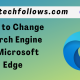 How to change search engine in edge