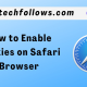 How to enable cookies in Safari