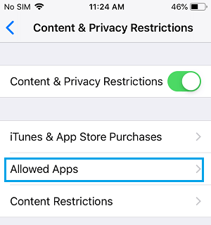 Select Allowed Apps