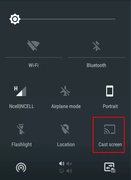 Click the Cast icon