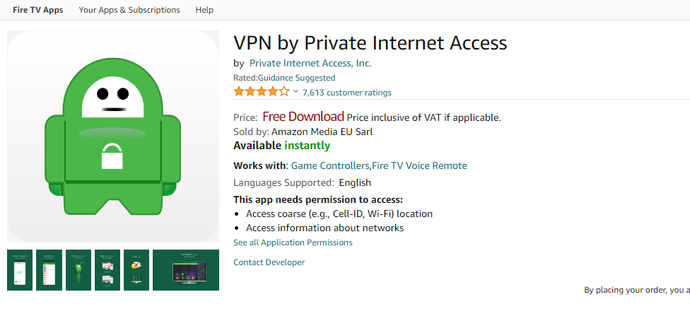 VPN by Private Internet Access