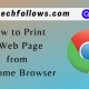 Print a Web Page from Chrome