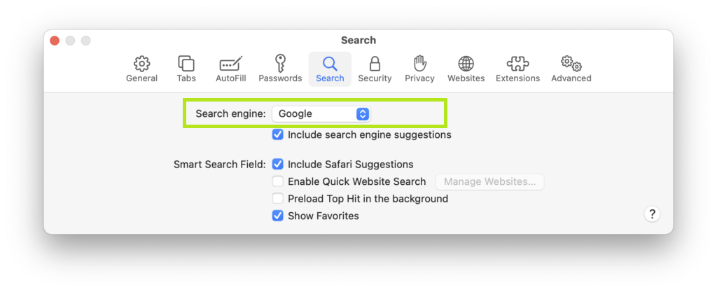 Steps to Remove Yahoo Search From Safari on Mac