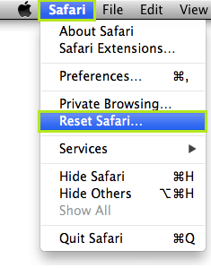 Reset Safari to Remove Yahoo Search from Safari