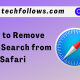 Remove Yahoo Search from Safari