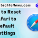 Reset Safari