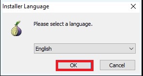 Select English language