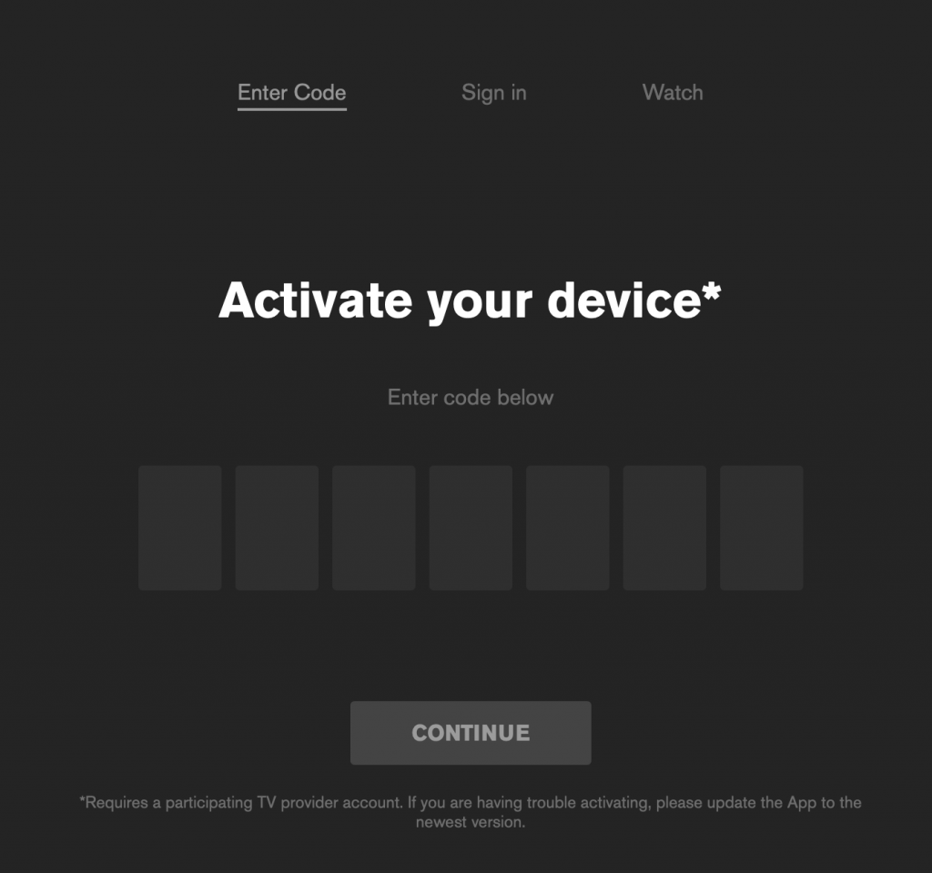 Smithsonian Activation Page to watch Smithsonian Channel on Roku