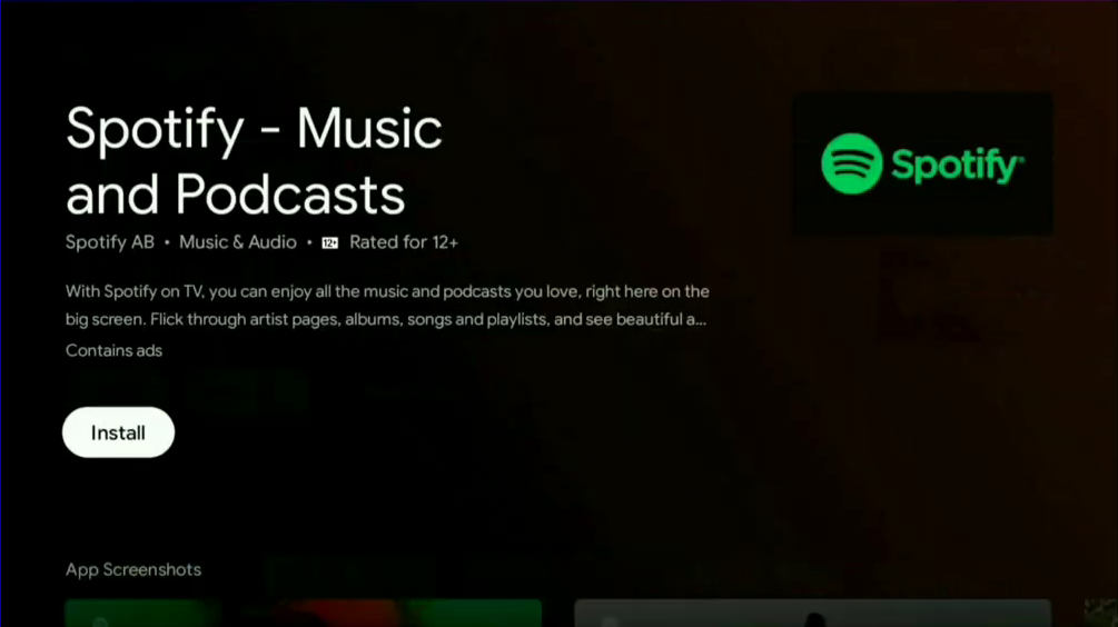 Install the Spotify app