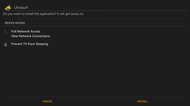 Ultrasurf VPN for Firestick