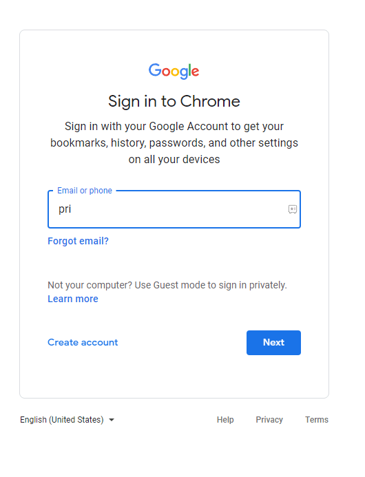 enter the email id