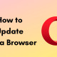 Update Opera browser