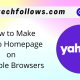 Yahoo Homepage on Multiple Browsers